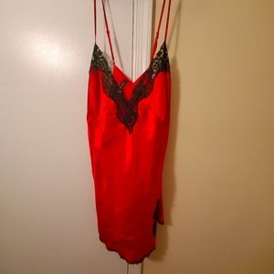 Torrid Red Satin Chemise
